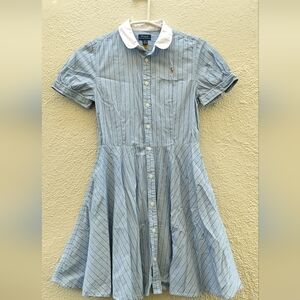 Ralph Lauren Blue Striped Kids Dress